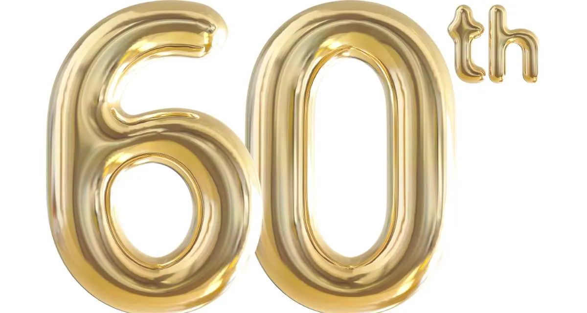 60 születésnapra köszöntő
