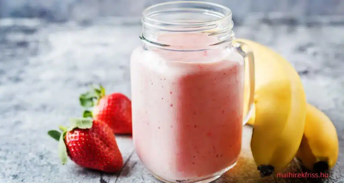 Epres-banános smoothie