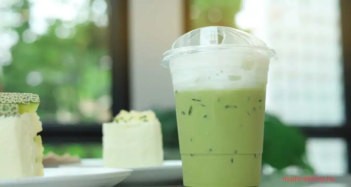 Zöld teás jeges tea